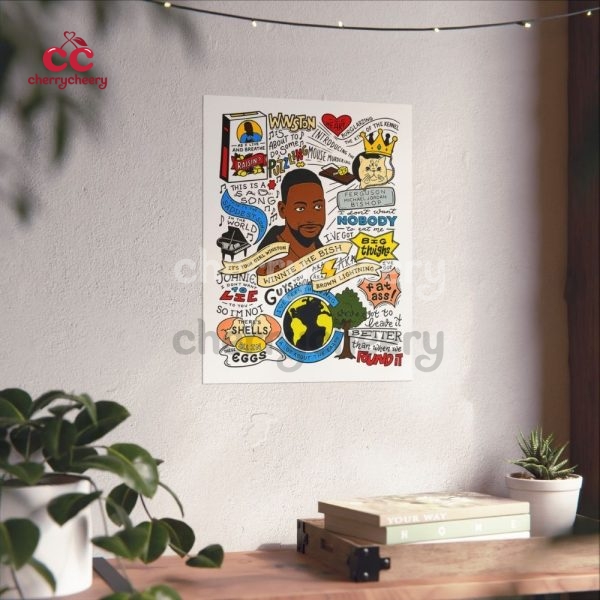 UNFRAMED Winston New Girl Show Quotes Poster